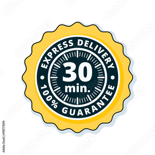 30 minutes Express Delivery illustration
