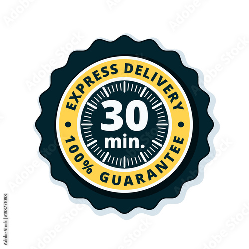 30 minutes Express Delivery illustration