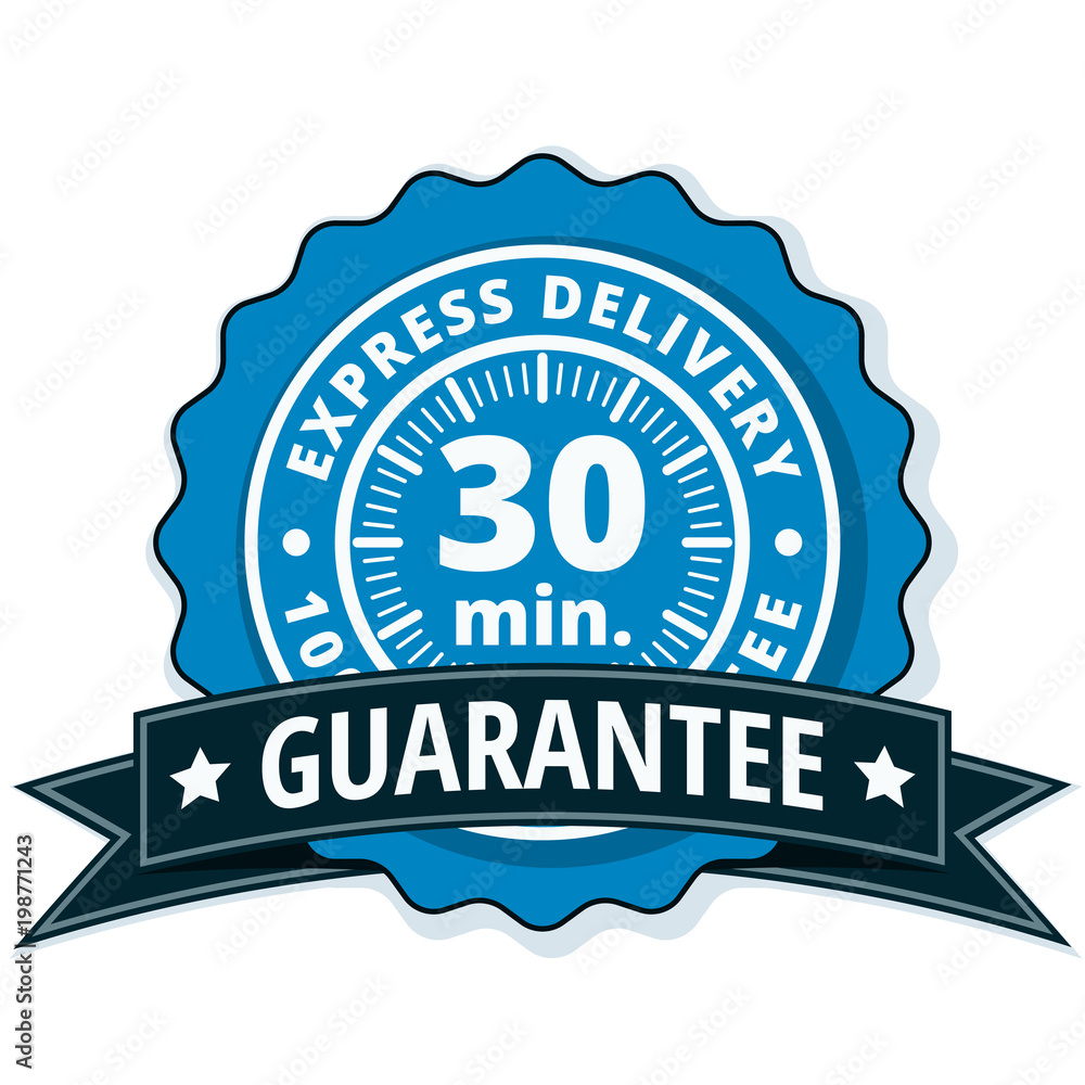 30 minutes Express Delivery illustration 30 minutes Express Delivery illustration