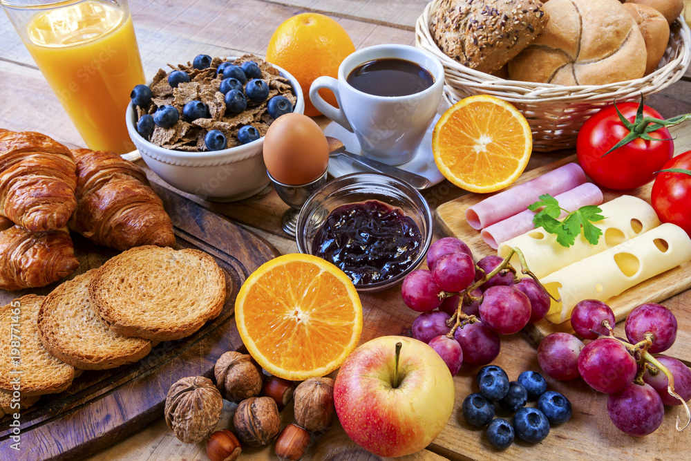a contineltal breakfast - food a contineltal breakfast - food