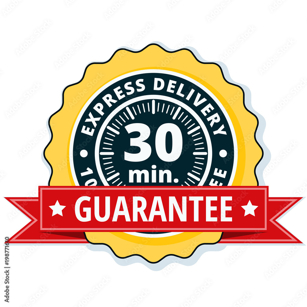 30 minutes Express Delivery illustration 30 minutes Express Delivery illustration