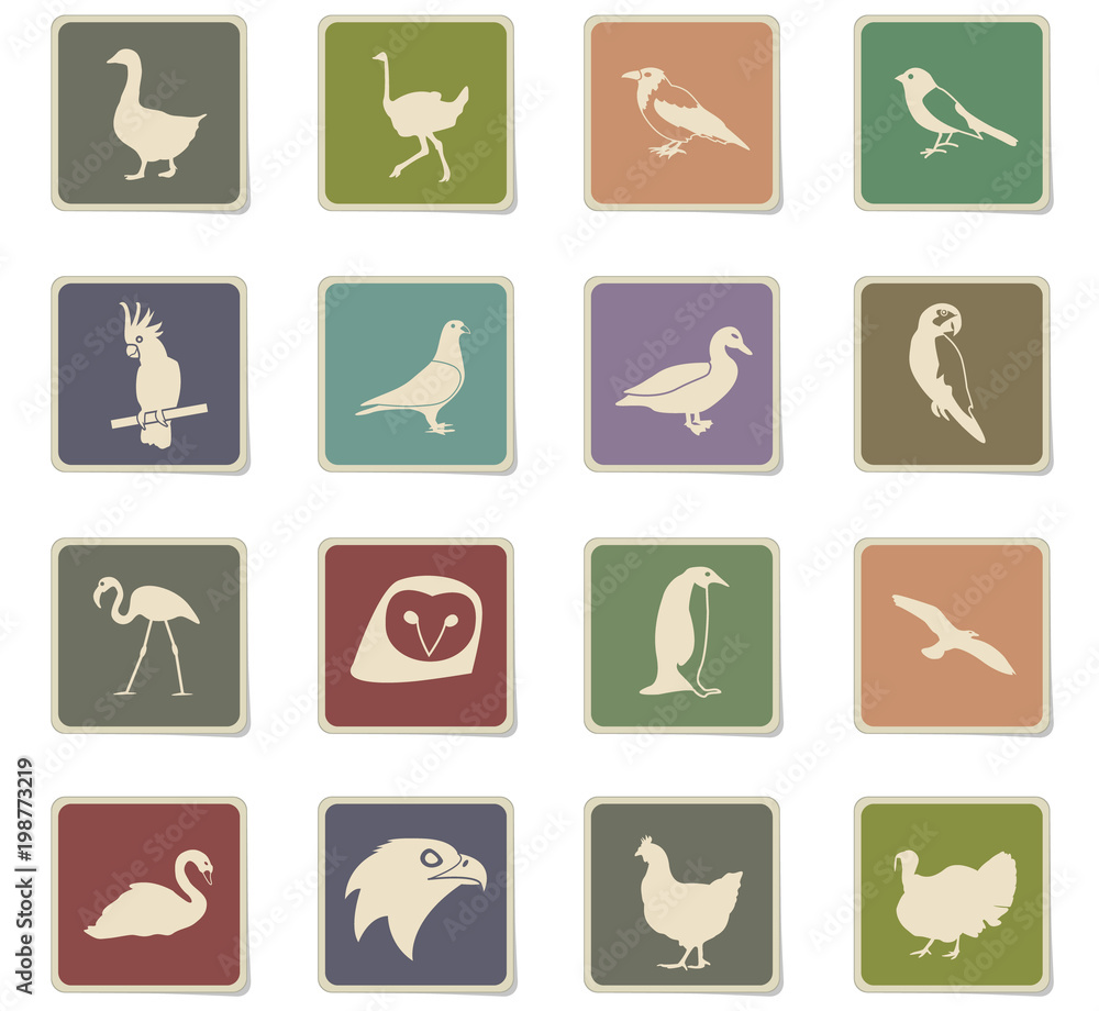 birds icon set birds icon set