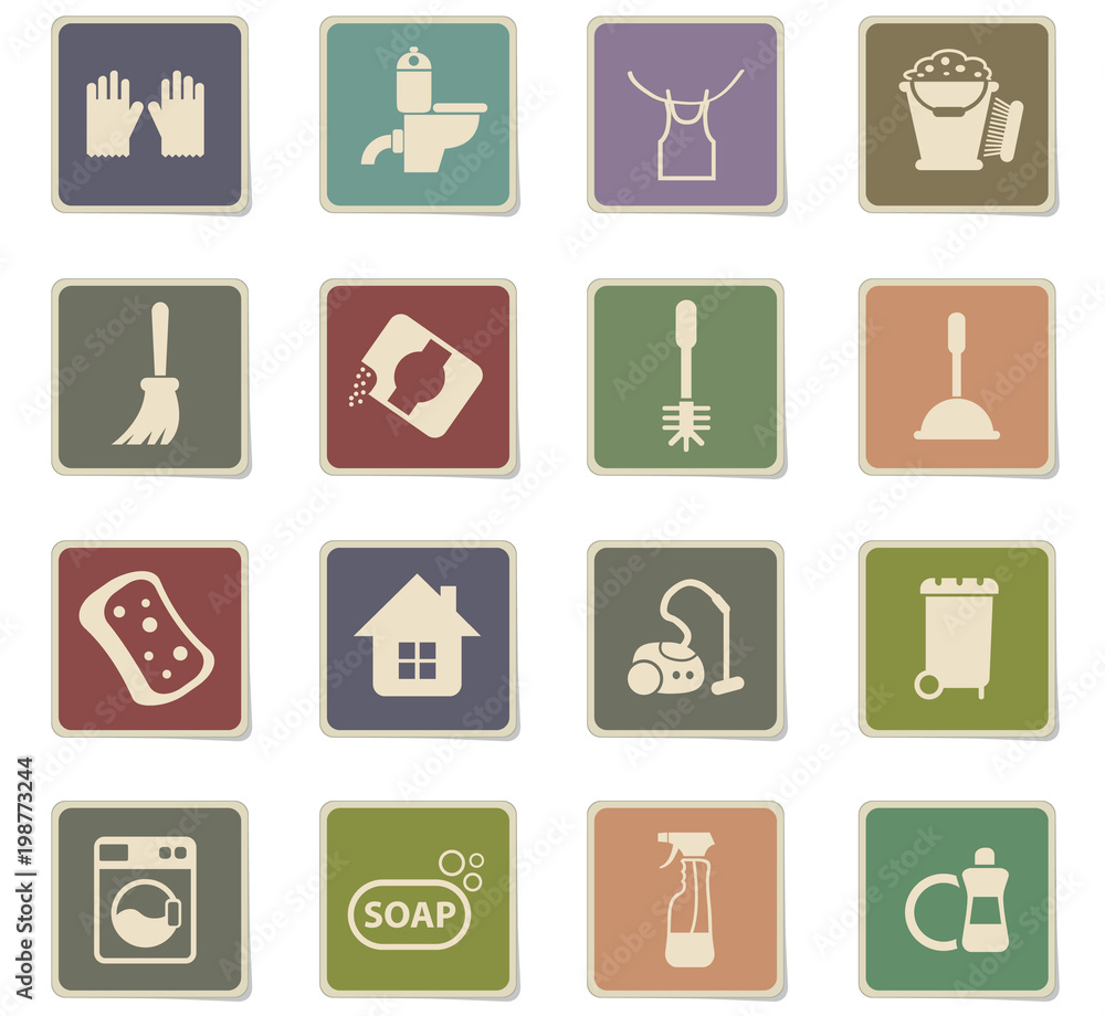 cleaning company icon set cleaning company icon set