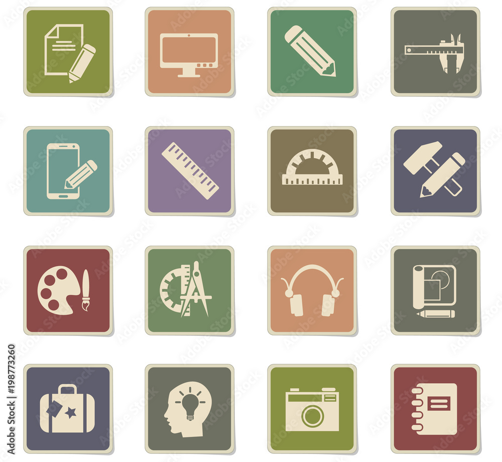 creative process icon set creative process icon set