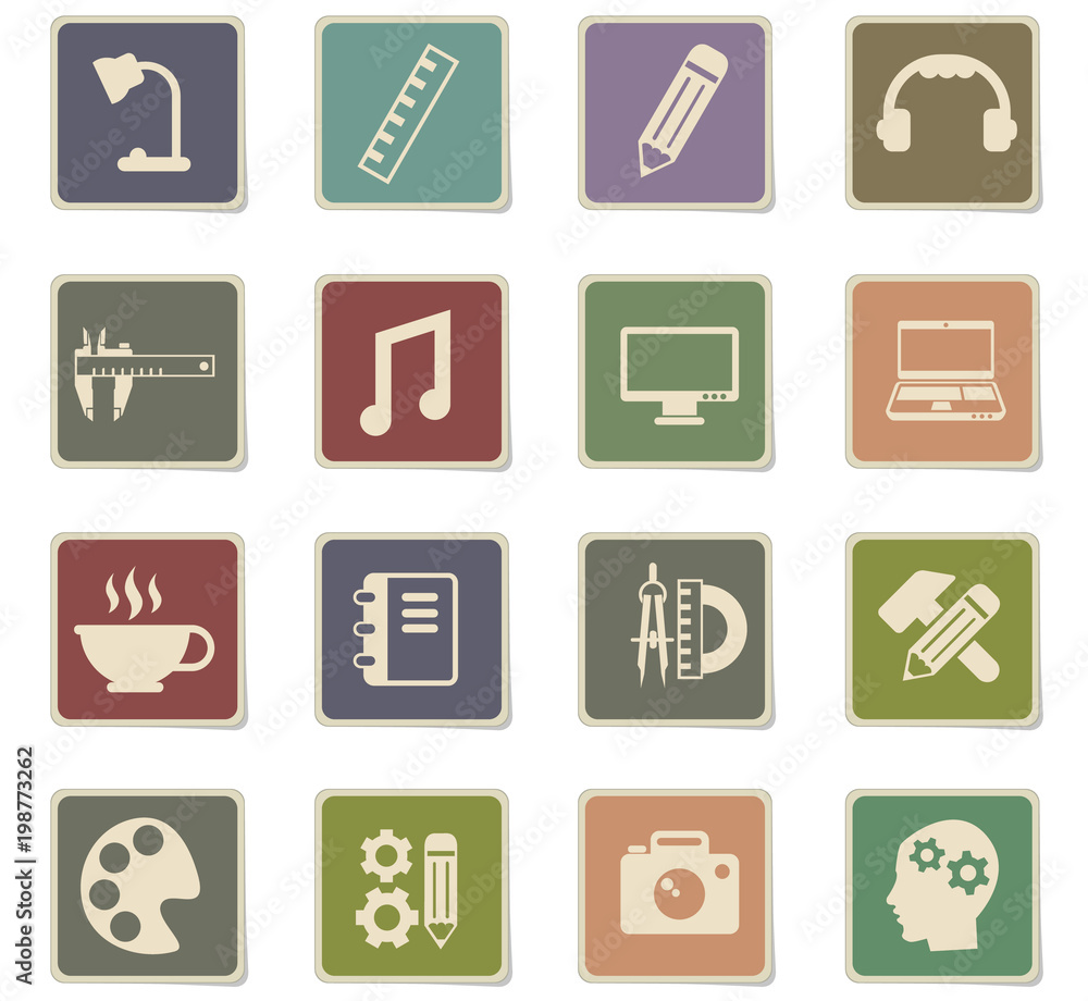 creative process icon set creative process icon set