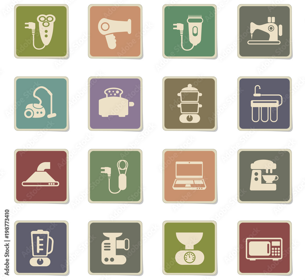 home appliances icon set home appliances icon set