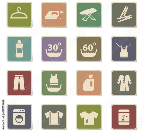 laundry icon set