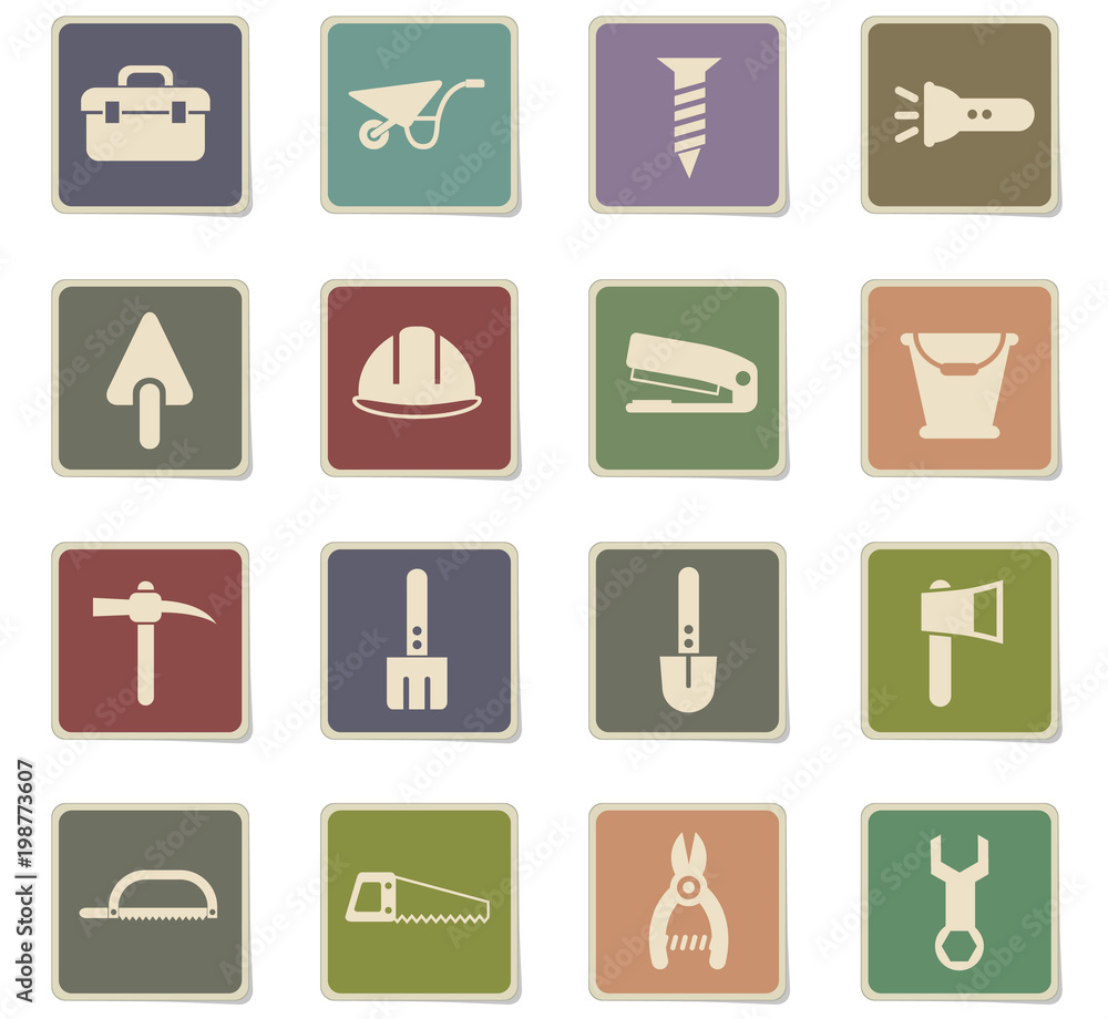 work tools icon set work tools icon set