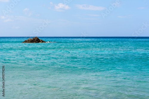 Blue sea water in summer day. Greece © vivoo