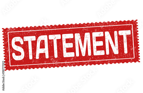 Statement grunge rubber stamp