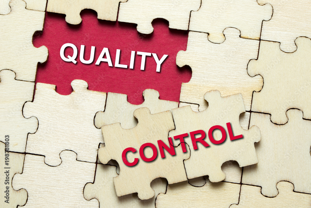 Jigsaw puzzle pieces with word quality control Jigsaw puzzle pieces with word quality control