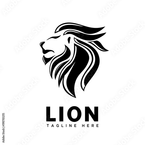 Brave with shade head lion logo