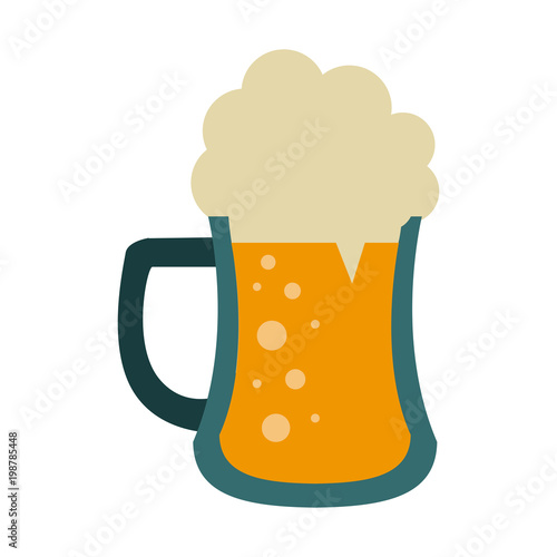 Beer glass cup vector illustration graphic design