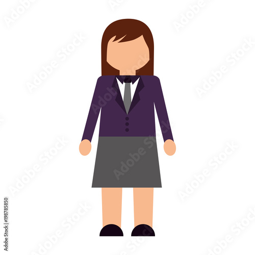businesswoman elegant avatar character