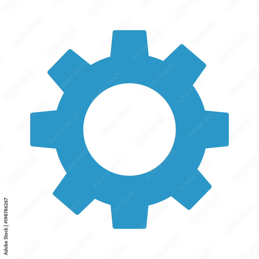 gear machine isolated icon