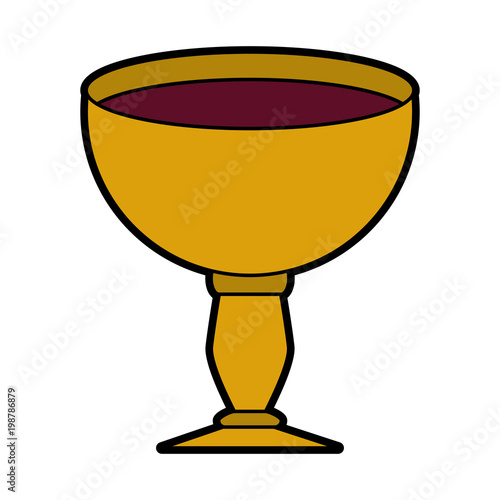 Sacred chalice symbol vector illustration graphic design
