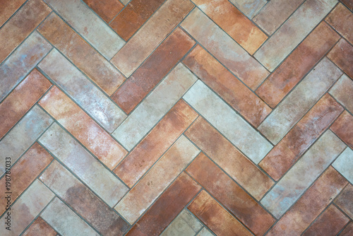 Wallpaper Mural Pathway Brick block pattern, Brick footpath for background. Torontodigital.ca