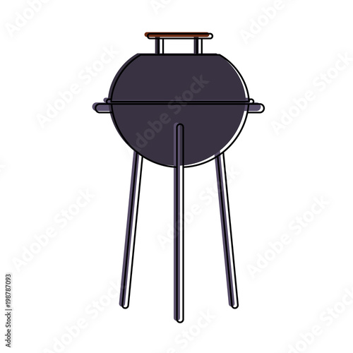 BBQ grill isolated vector illustration graphic design