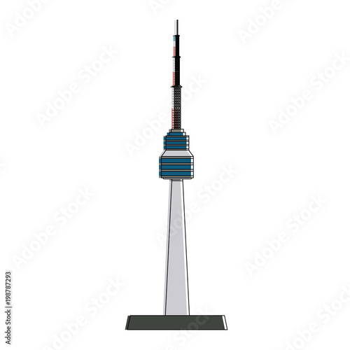sydney tower eye vector illustration graphic design