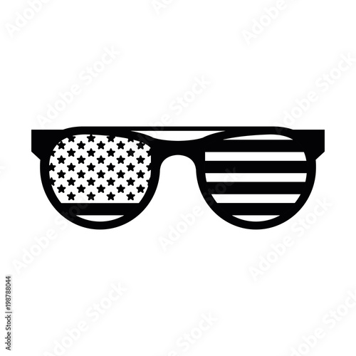 USA sunglasses style vector illustration graphic design