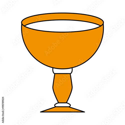 Sacred chalice symbol vector illustration graphic design