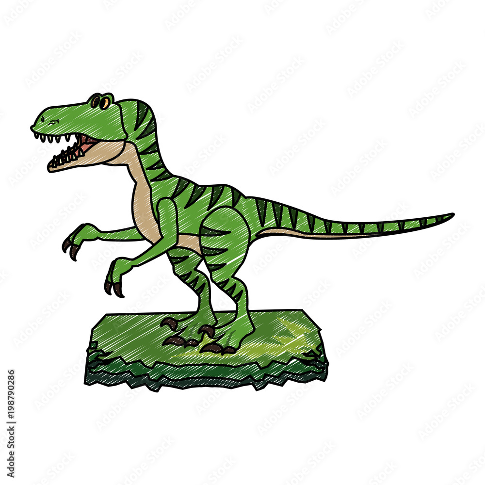 Fototapeta premium T rex cartoon vector illustration graphic design