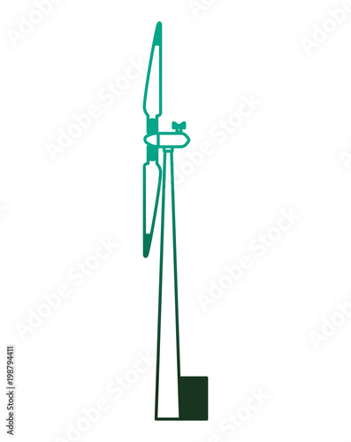 energy renewable turbine wind power side view