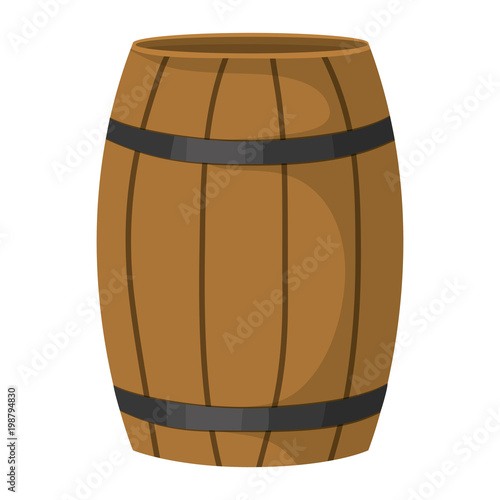 wood barrel object style design