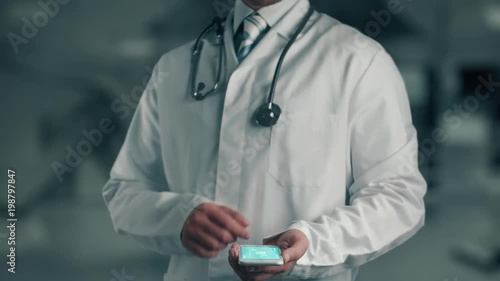 Doctor holding in hand Foreskin restoration