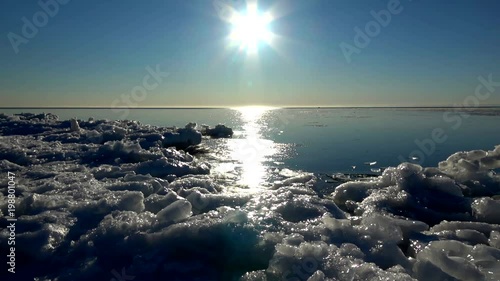 Lake Superior Ice movement-shoreline time lapse
