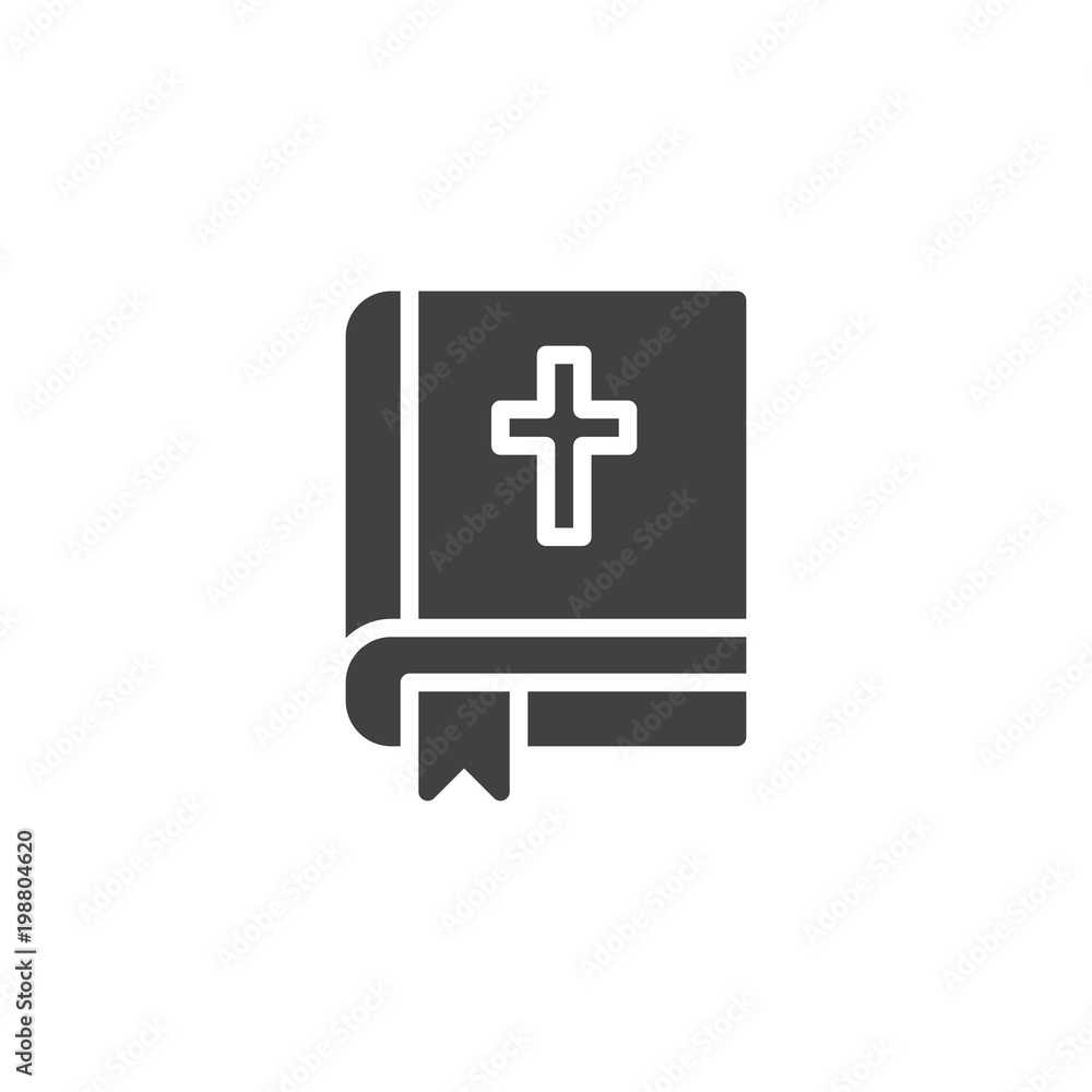 Bible vector icon. filled flat sign for mobile concept and web design. Holy bible book with bookmark simple solid icon. Symbol, logo illustration. Pixel perfect vector graphics Bible vector icon. filled flat sign for mobile concept and web design. Holy bible book with bookmark simple solid icon. Symbol, logo illustration. Pixel perfect vector graphics