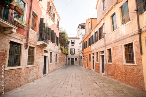 Venice Street with Ancient Buildings. © BooblGum