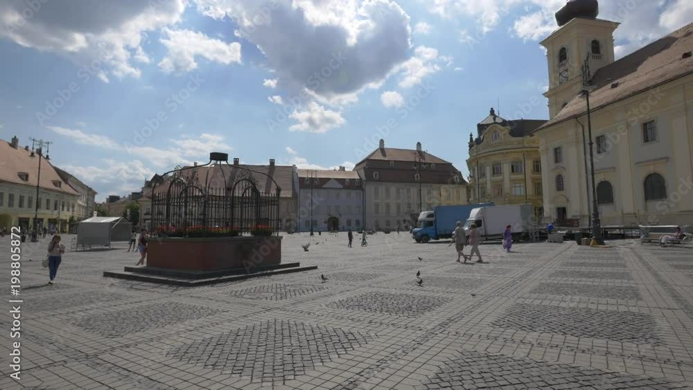 Falkenhayn Fountain in the Large Square of Sibiu Falkenhayn Fountain in the Large Square of Sibiu