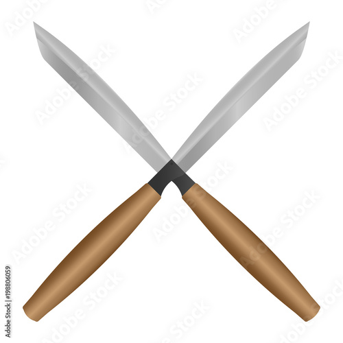 garden scissors vector illustration
