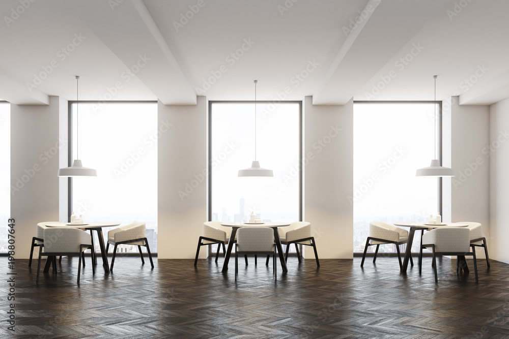 Fototapeta premium Original armchairs cafe interior
