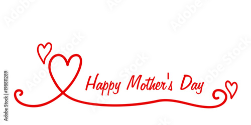 Happy Mother's Day herz kalligrafisch