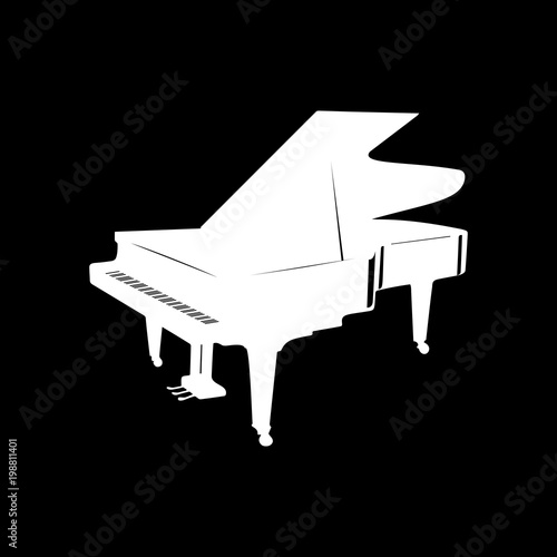 White_grand_piano_silhouette