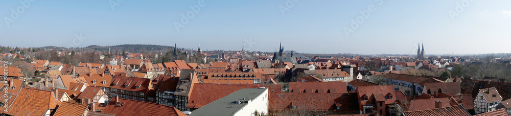 Panorama - Blick über die Welterbestadt Quedlinburg