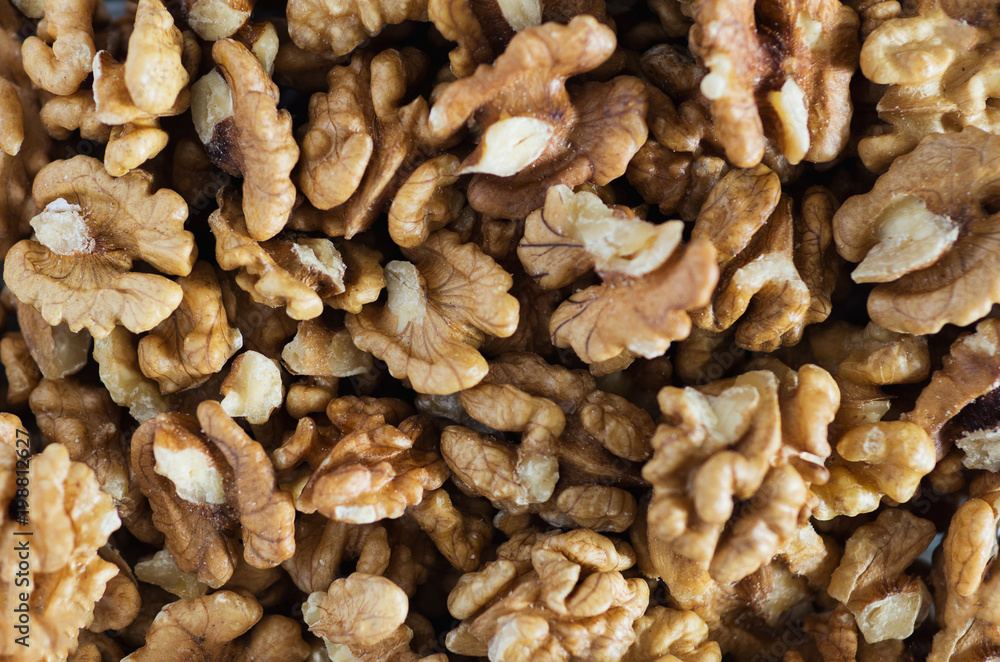 lot of walnuts close up lot of walnuts close up