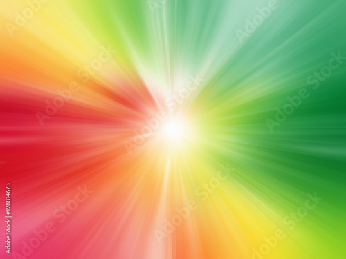 Beautiful Bright Colorful Sun Rays Background