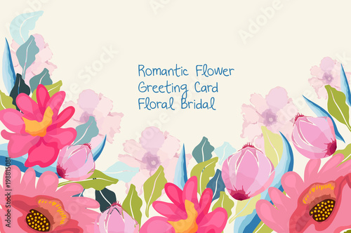 Romantic invitation. Wedding, marriage, bridal, birthday, Valentine's day. Isolated