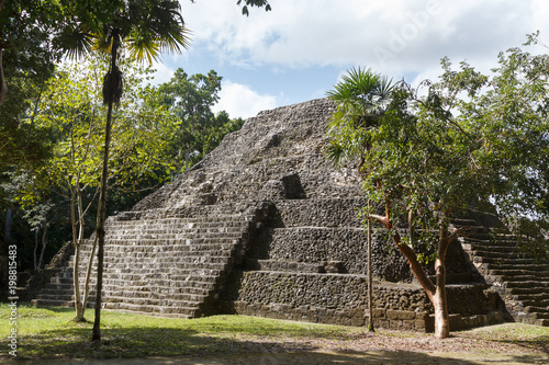 Ruins of the ancient Mayan city Yaxha, Guatemala photo
