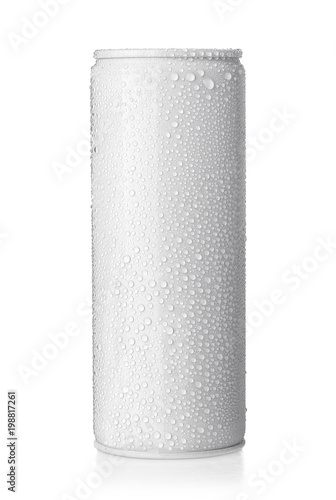 beer can with drops photo