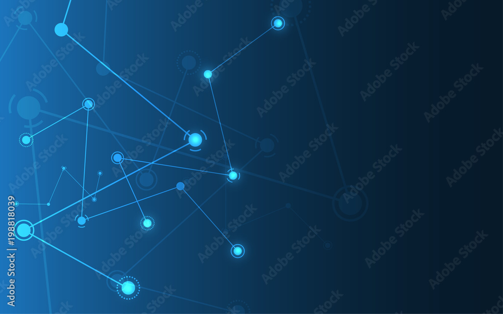 Abstract background connecting innovation dots and line communication concept Abstract background connecting innovation dots and line communication concept