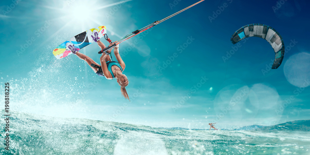 kitesurfing