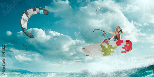 kitesurfing