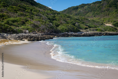 Anse à l'Eau (translation: Water Cove) - beautiful cove with turquoise water in Guadeloupe, Caribbean