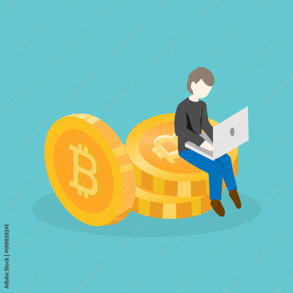 realistic bitcoin vector illustration realistic bitcoin vector illustration