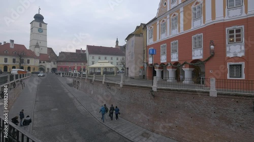 People walking on Ocna Street  photo