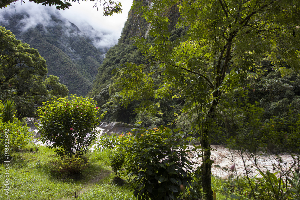 Urubamba river in Peru Urubamba river in Peru